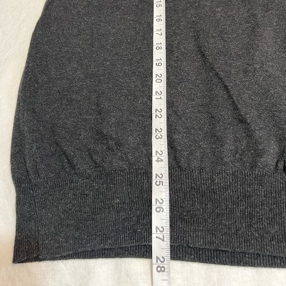 Superdry Sartorial Men’s Sweater M Dark Gray Cotton Cashmere Henley Pullover - Picture 8 of 11